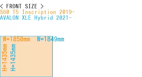 #S60 T5 Inscription 2019- + AVALON XLE Hybrid 2021-